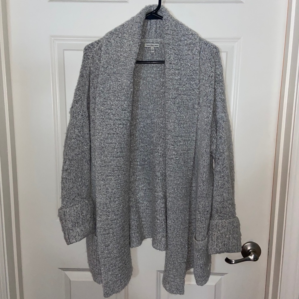 Grey Calvin Klein Cardigan